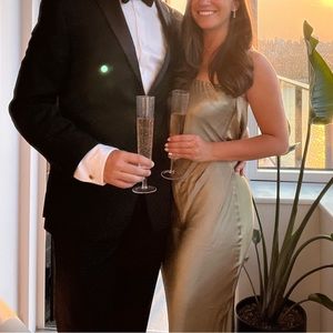 MOON DANCE STRAPLESS DRESS - Sage